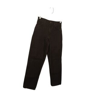 RUSTLER Kids Youth Straight Jeans Black Western Vintage Cotton Size 14 Regular